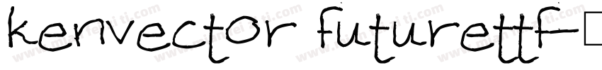 kenvector futurettf字体转换
